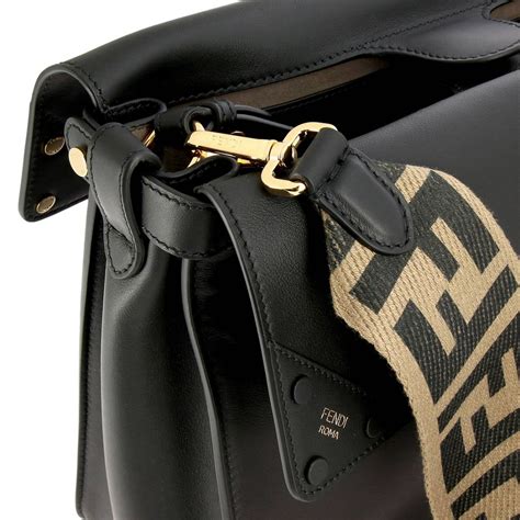 fendi studded shoulder strap|fendi crossbody strap shoulder bags.